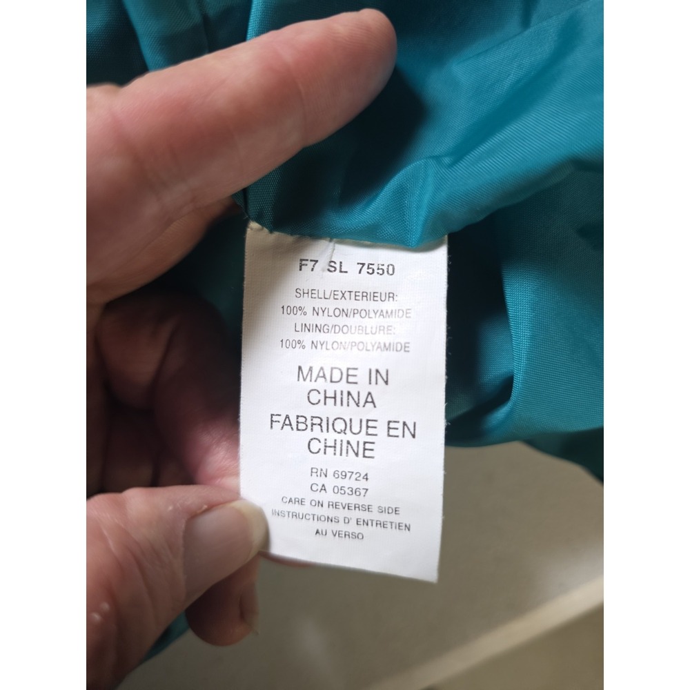 Columbia Womens Large Gizzmo 3 in 1 Blue Nylon Parka Ski Snow Winter Coat Layer - Picture 6 of 11